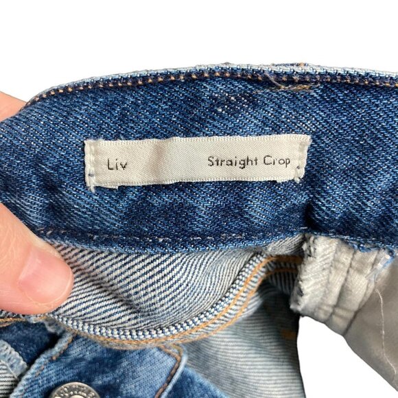 ARITZIA Wilfred Collab Liv Straight Capris Jeans US 26 - Picture 8 of 9